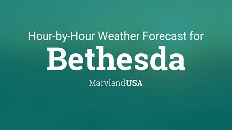 bethesda md weather|bethesda md area hourly forecast.